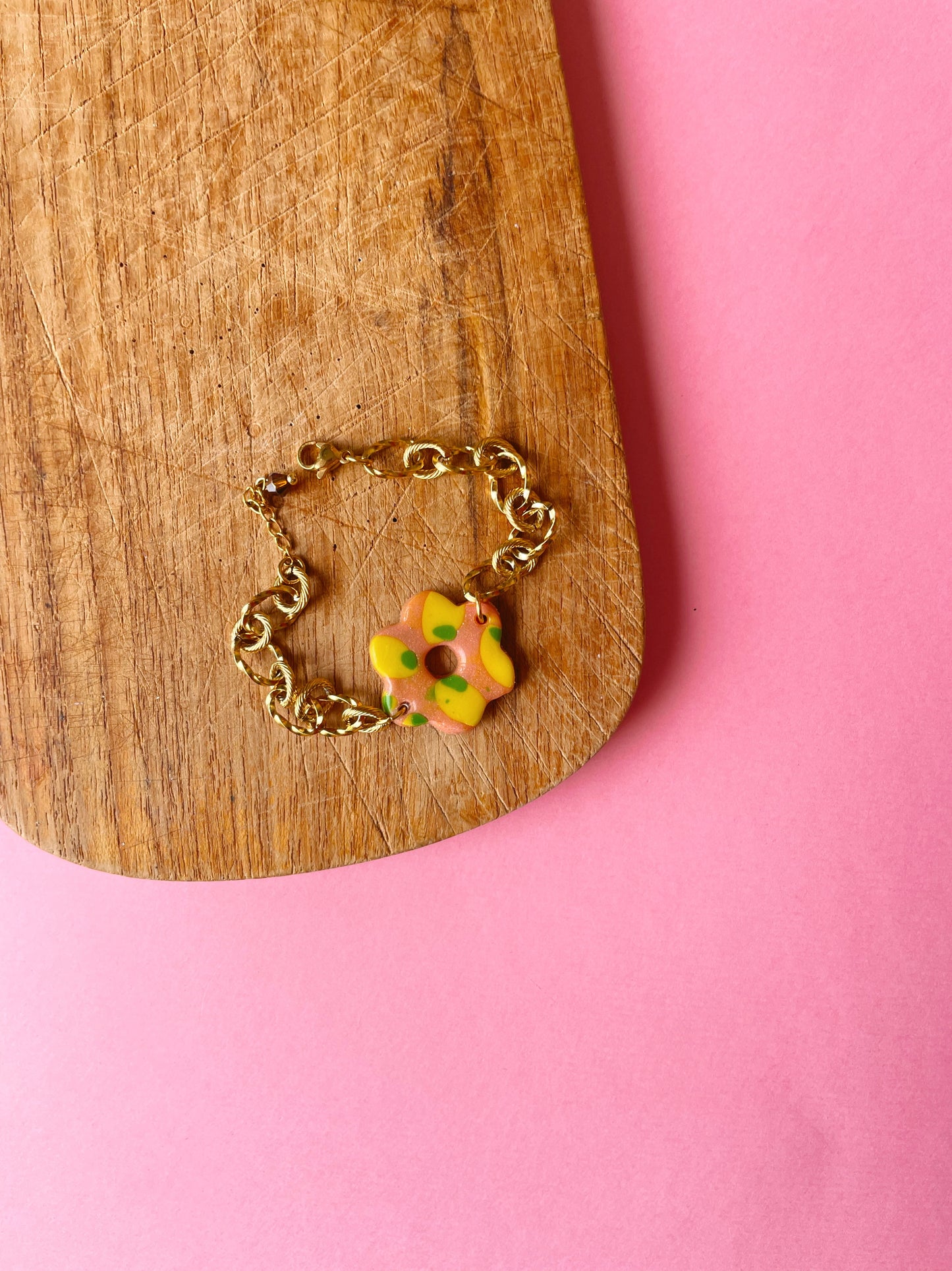 Bracelet Flower citron