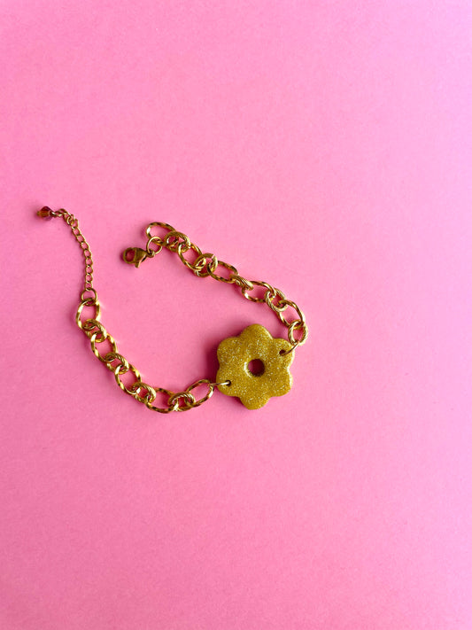 Bracelet Flower Gold