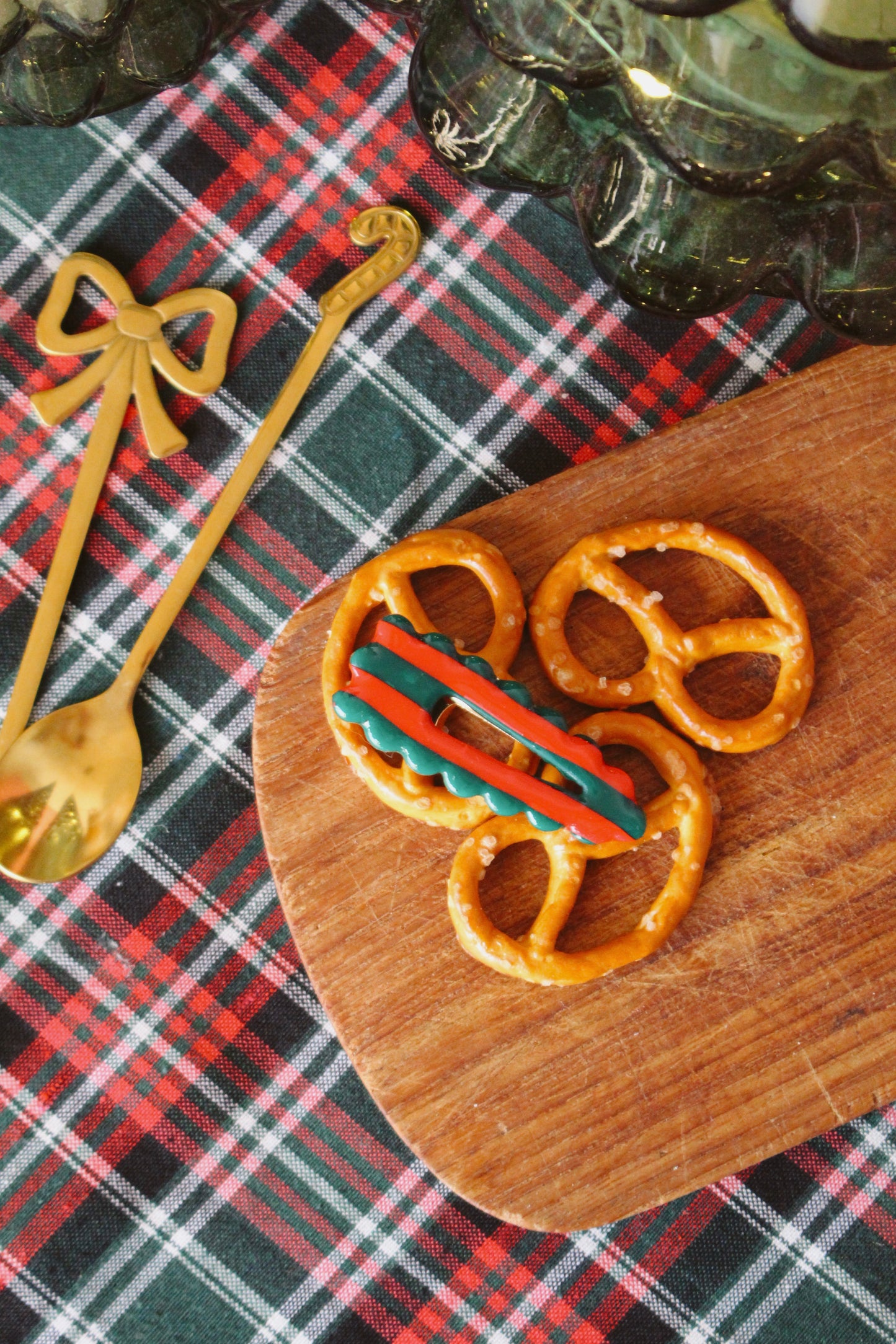 Barrette Christmas Rouge et Vert