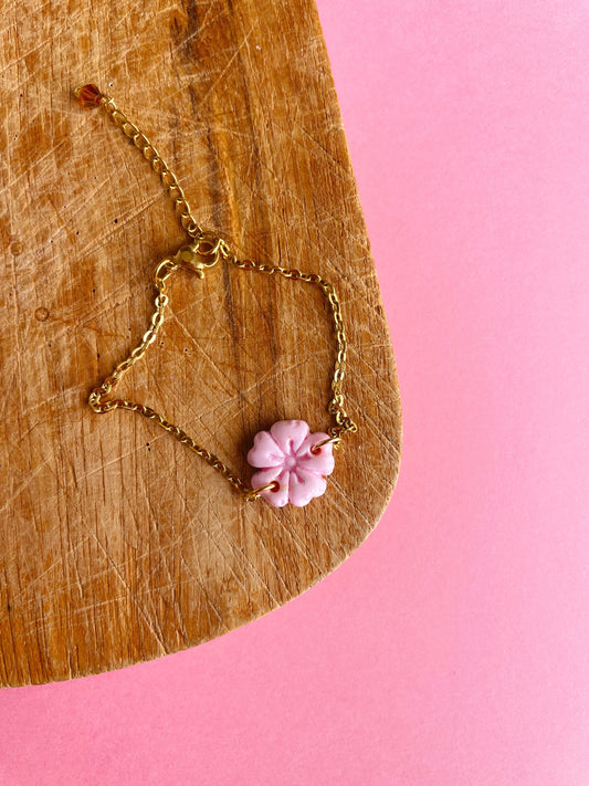 Bracelet Bruna rose clair