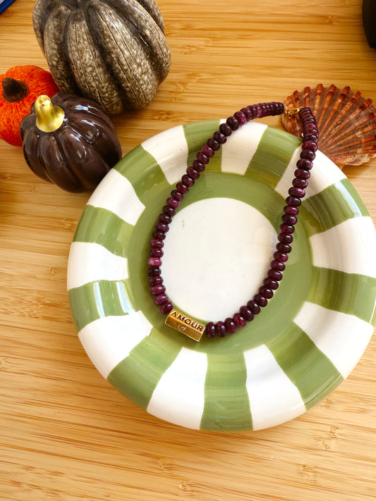 Collier amulette Amour