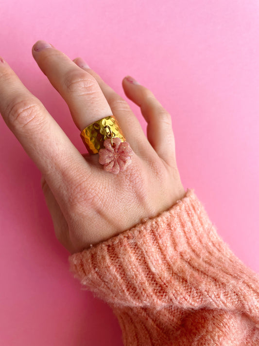 Bague Stella Rose pailleté