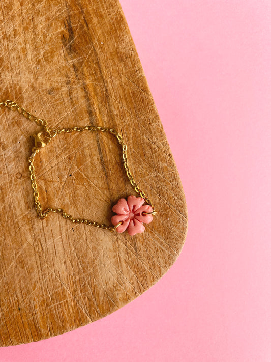 Bracelet Bruna rose pailleté