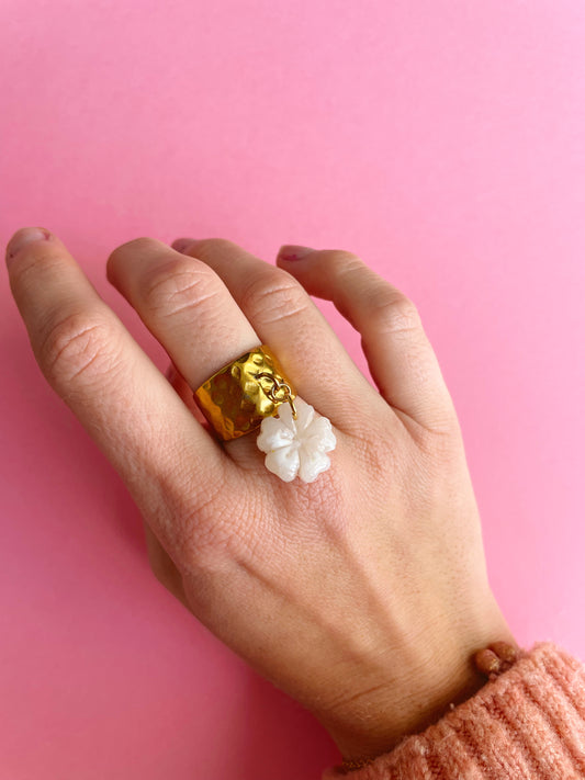 Bague Stella Blanc dégradé