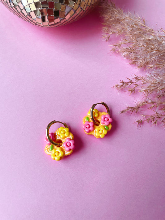 Boucles d'oreille Sukie jaunes