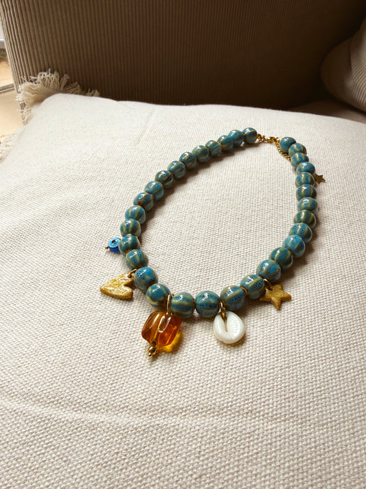 Collier unique charms Lagon