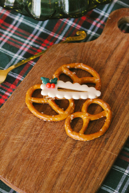 Barrette Christmas Houx