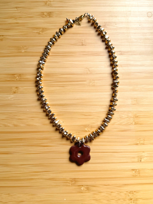 Collier Goldie Marron